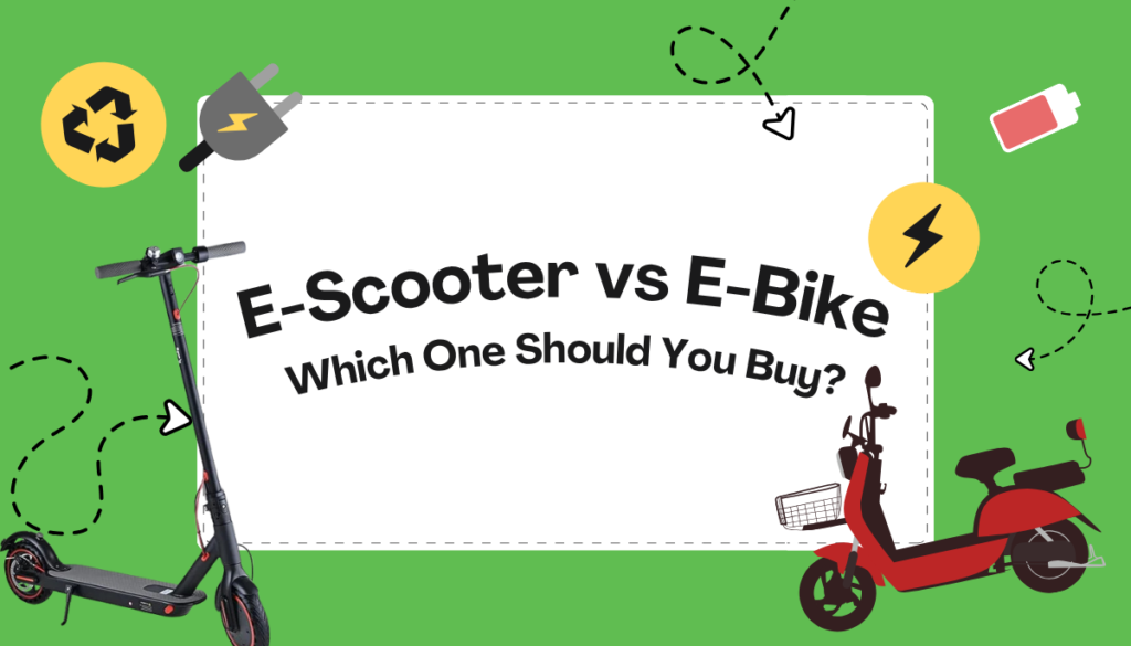 E-scooter vs E-bike differance