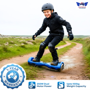 Australian Hoverboard 6.5" Blue Chrome Self-Balancing All-Terrain Hoverboard Australia