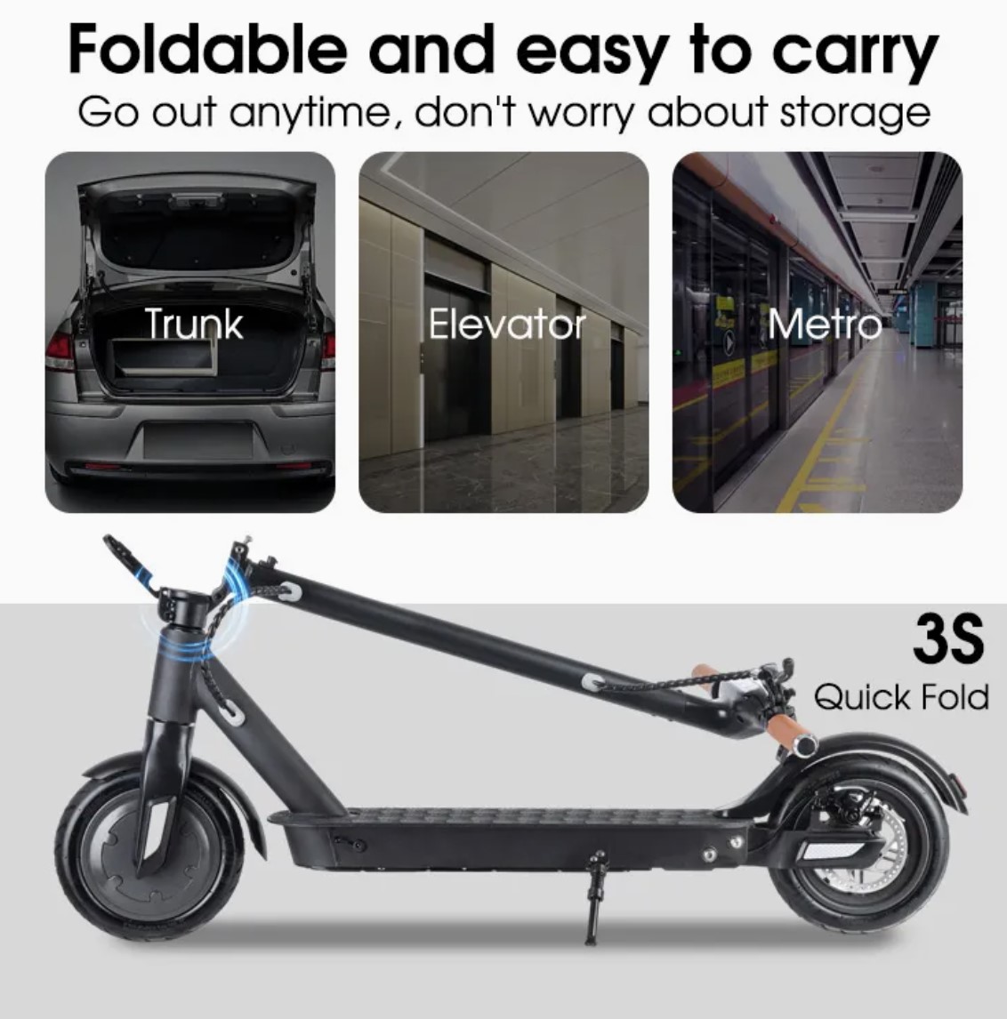 ESA Pro Glider Electric Scooter – 10″ Wheel 750W 36V 10Ah