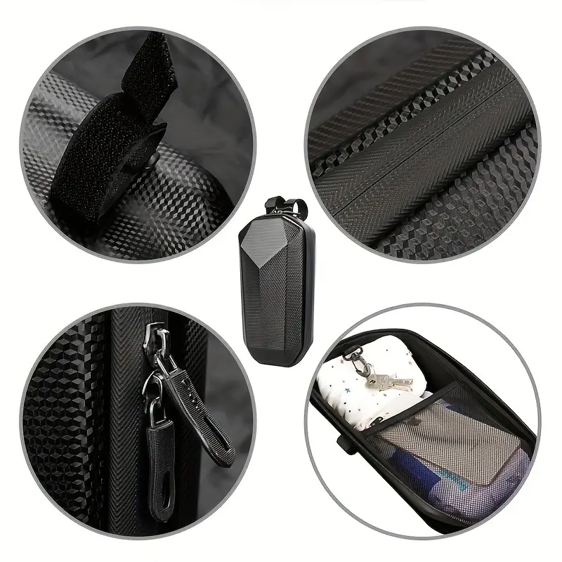 Universal EVA Hard-Shell Handlebar Bag for Electric Scooters Australia | Durable | Waterproof | Zipper Closure