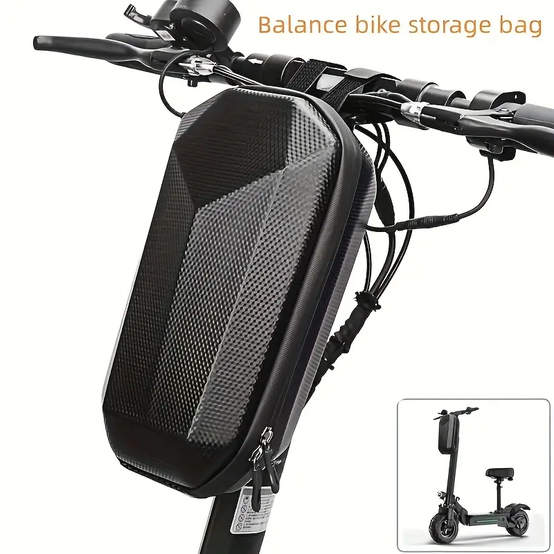 Universal EVA Hard-Shell Handlebar Bag for Electric Scooters Australia | Durable | Waterproof | Zipper Closure