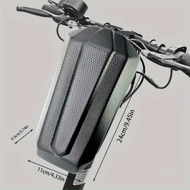 Universal EVA Hard-Shell Handlebar Bag for Electric Scooters Australia | Durable | Waterproof | Zipper Closure