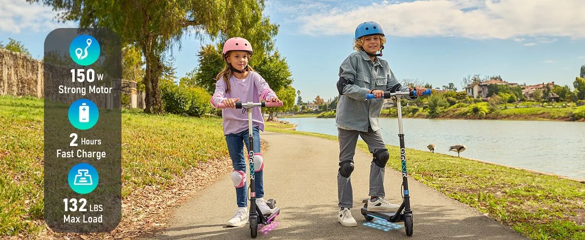 Gyroor ESA Kids Electric Scooter with Bluetooth Music & LED Lights (PREORDER ONLY)