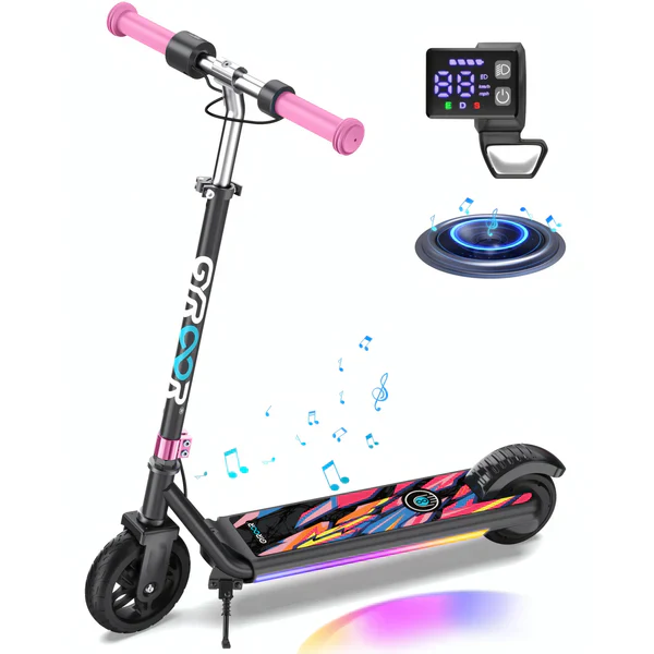 Gyroor ESA Kids Electric Scooter with Bluetooth Music & LED Lights (PREORDER ONLY)